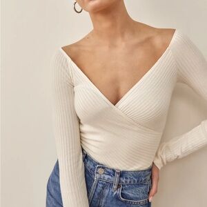 Reformation Minnie Wrap Top